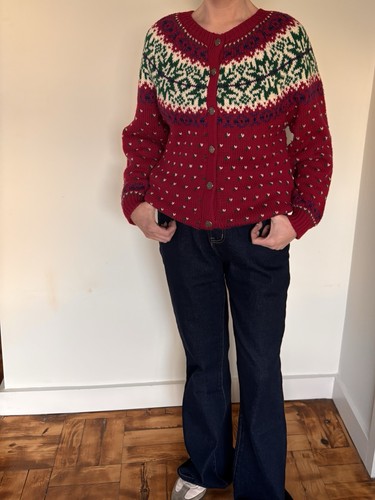 Vtg 90s pink fair isle - 90s,