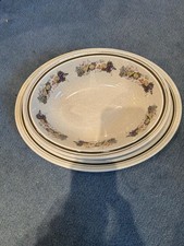 Royal Doulton Harvest Garland Lambethware Set of Oval Serving Plate and Dish VGC