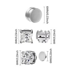 3 Pairs Crystal Strong