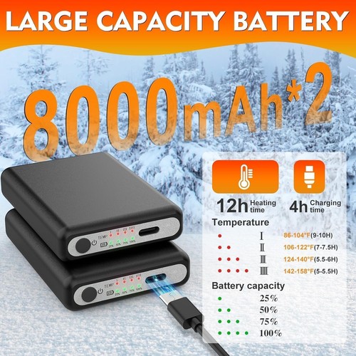 8000mah heated gloves - 5v,