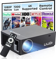 UUO Home Theatre Projector (UK) – Native 1080P HD, 7200 Lux LED 4K Compatibility