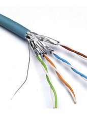 Excel solid cat6A Cable U/FTP LSOH DcA Ice blue - 233m on Box