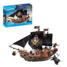 Playmobil 71530 Pirates Large Pirate Ship with Crew Playset
