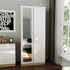 Bedroom Furniture Set Wardrobe Mirror Chest Of Drawer Bedside Cabinet Optional