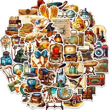 50Pc Art Retro Vintage Travel