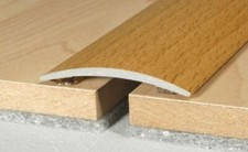Door threshold wood effect aluminium trim 930x40x5mm Self-adhesive bar strip