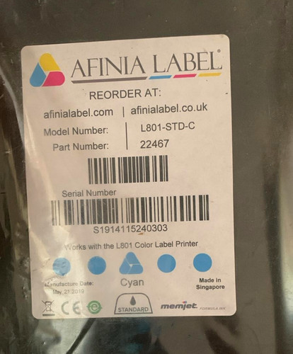 Afinia label l801 std - label, l801-std-c