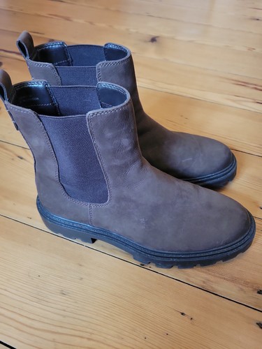 Brown leather boots 7 - boots,