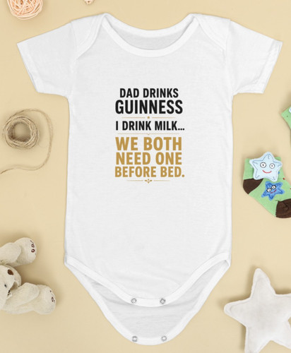 Funny baby grow dad drinks - funny,