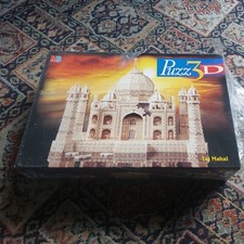 Puzz 3D MB Games Taj Mahal 1077 Pieces 3D Foam Jigsaw Puzzle Vintage Hasbro 1997