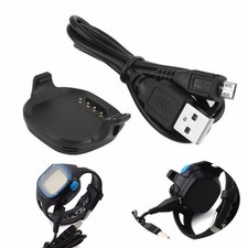 Charging Cradle Dock + USB Cable Charger for Garmin Forerunner 10 & 15 GPS Watch