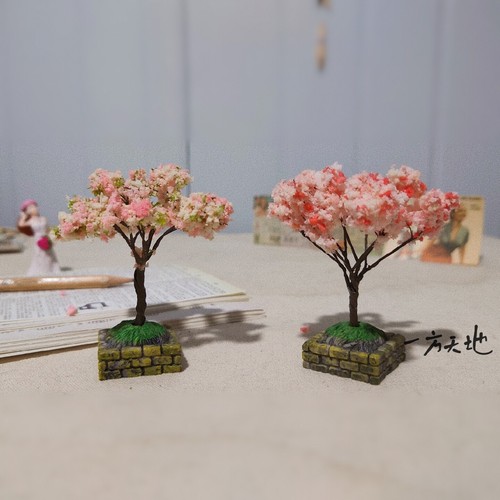 Diorama cherry blossom tree - diorama,