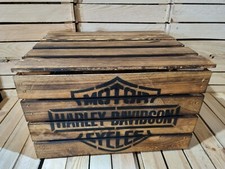 HARLEY DAVIDSON RUSTIC WOODEN