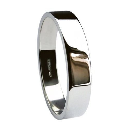 5mm 950 platinum wedding rings - platinum,