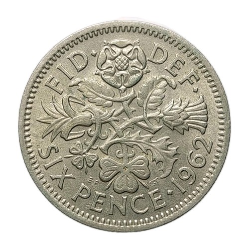 1962 sixpence coin - 1962, –