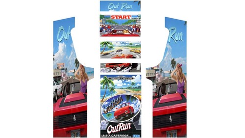 Outrun stickers for mame - outrun,