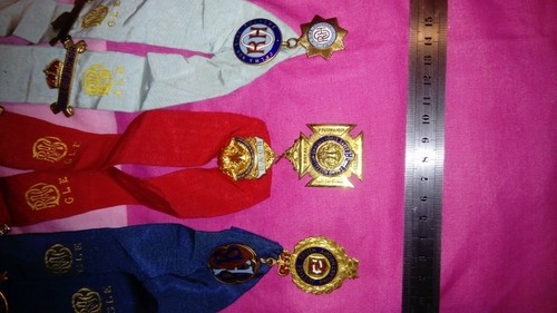 Three collarette regalia - , of