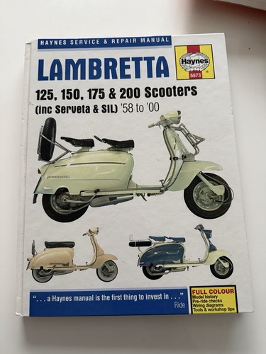 Haynes lambretta manual 125 - lambretta,