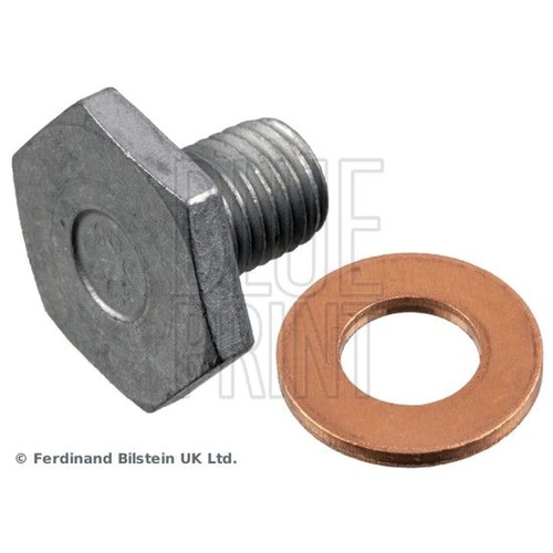 Blue print oil sump screw - print,