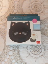 Legami Black Cat USB Heat Heater Coaster Tea Coffee Mug Warmer Home Cup Mat Pad 
