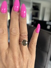 Gemporia colour change andesine Sterling Silver Ring Size L