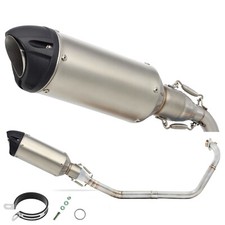 Lexmoto XTR S 125 Skyjet XGJAO Full Exhaust System Silver Silencer 325mm