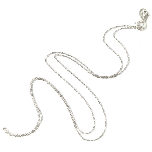 Platinum belcher chain - platinum, inch