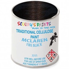 Cellulose Paint For Mclaren Automotive Fire Black 7311 Spray Touch Up