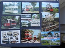 10 POSTCARDS OF TRAMS, SEATON