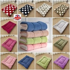 Warm Pet Blanket Pad Cat Dogs Puppy Beds Soft Fleece Mat Thermal Rug Cushion UK