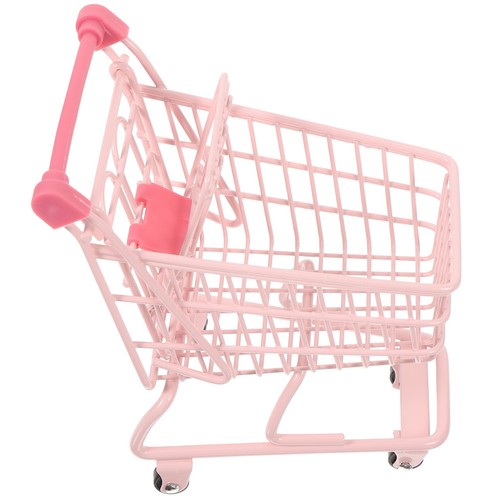Small pink shopping cart - pink,