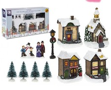 12 Piece Mini Light Up Village