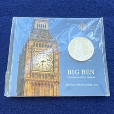 2015 £100 BIG BEN SILVER COIN