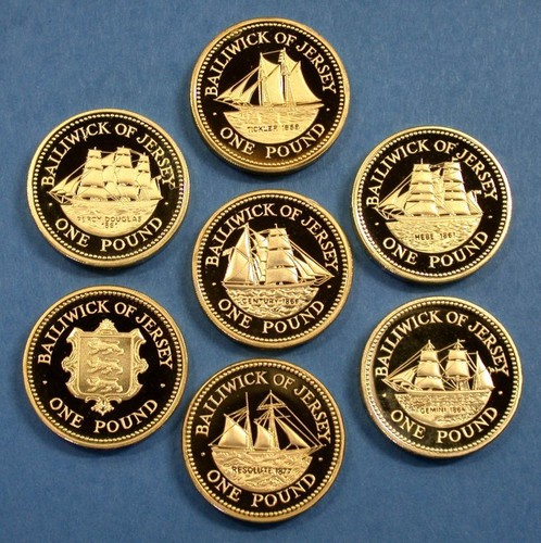 One pound coins - isle, of
