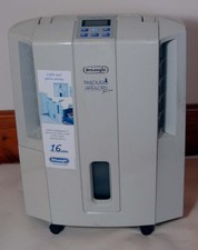 Delonghi Tascuigo Ariadry slim DES16E dehumidifier in full working condition
