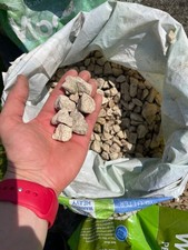 20mm yellow limestone garden path gravel flowerbed driveway rockery 120 litres