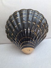 Mid Century Black & Gold Shell