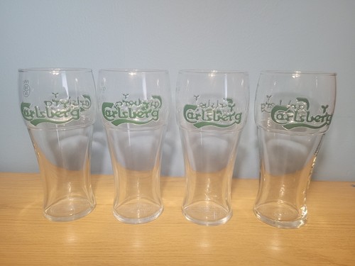 Vintage carlsburg beer glasses - vintage,
