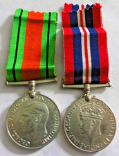 WW2 RAF MEDAL PAIR BOXED D J