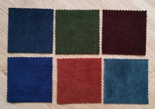 Velvet square offcuts - 6,