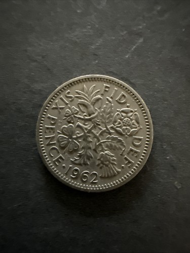 1962 sixpence queen elizabeth - sixpence,