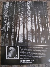MICHELIN ZX RADIAL TYRES FOREST 1969 POSTER ADVERT READY TO FRAME A4 SIZE FILE P