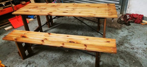 New picnic beer table and - beer,