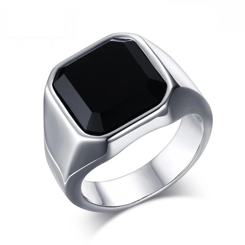 Men black onyx - onyx, rings