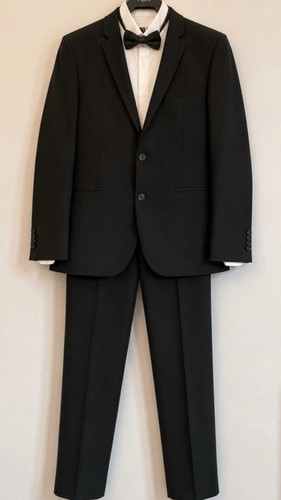Mens black tuxedo suit white - mens,