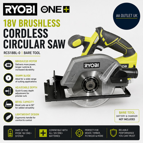 Ryobi rcs18bl0 18v - rcs18bl0, 184mm
