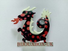 LEA STEIN DRAGON BROOCH. Best
