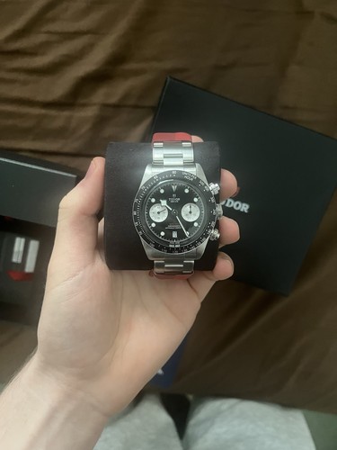 Tudor men black bay - bay, chrono