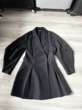 ZARA balloon black long sleeve dress size