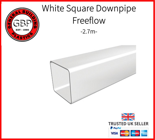Square white gutter - square,